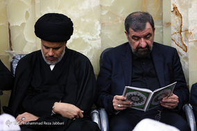 مراسم ترحیم آیت الله هاشمی شاهرودی در مسجد اعظم قم