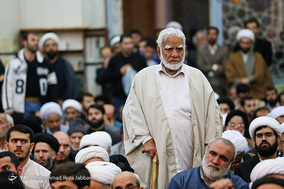 مراسم ترحیم آیت الله هاشمی شاهرودی در مسجد اعظم قم