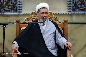 مراسم ترحیم آیت الله هاشمی شاهرودی در مسجد اعظم قم