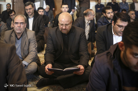 محمدباقر قالیباف، عضو مجمع تشخیص مصلحت نظام در مراسم یادبود جانباختگان حادثه دانشگاه آزاد