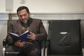 حمیدرضا مقدم فر، مشاور فرهنگی هیئت امنای دانشگاه آزاد اسلامی در مراسم یادبود جانباختگان حادثه دانشگاه آزاد
