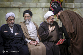 آیت الله محسن اراکی، دبیرکل مجمع جهانی تقریب مذاهب اسلامی در مراسم بزرگداشت آیت الله هاشمی شاهرودی