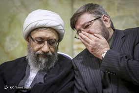 آیت الله صادق آملی لاریجانی، رئیس قوه قضاییه در مراسم بزرگداشت آیت الله هاشمی شاهرودی