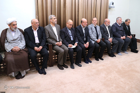 دیدار دبیرکل جنبش جهاد اسلامی فلسطین و هیئت همراه با رهبر معظم انقلاب