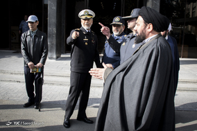 امیر دریادار حبیب الله سیاری معاون هماهنگ کننده ارتش در حاشیه مراسم بزرگداشت سالروز شهادت امیر سرلشکر منصور ستاری
