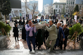 مراسم تشییع پیکر حسن حاجی نوری