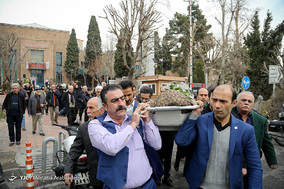 مراسم تشییع پیکر حسن حاجی نوری