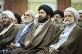 حجت‌الاسلام سیدناصرالدین نوری‌زاده، رئیس مرکز رسیدگی به امور مساجد در آیین تکریم و معارفه رئیس مرکز رسیدگی به امور مساجد