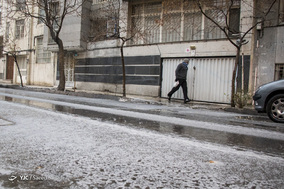 بارش شدید باران و تگرگ در تهران