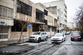 بارش شدید باران و تگرگ در تهران