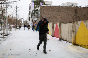 بارش شدید باران و تگرگ در تهران