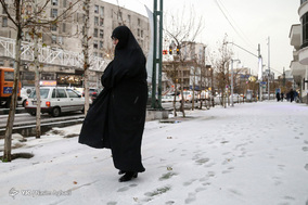 بارش شدید باران و تگرگ در تهران