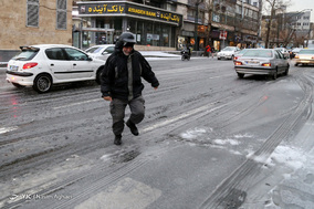 بارش شدید باران و تگرگ در تهران