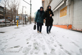 بارش شدید باران و تگرگ در تهران