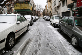 بارش شدید باران و تگرگ در تهران