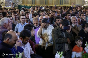 وداع با پیکر مطهر ۱۰ شهید دفاع مقدس و مدافع حرم حضرت زینب (س) در مشهد