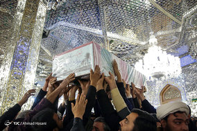 تشییع پیکر مطهر ۱۰ شهید دفاع مقدس و مدافع حرم در مشهد