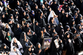تشییع پیکر سه شهید دفاع مقدس در شیراز