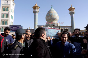 تشییع پیکر سه شهید دفاع مقدس در شیراز