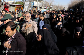 تشییع پیکر سه شهید دفاع مقدس در شیراز