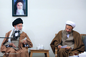 دیدار مسئولان دفتر تبلیغات اسلامی حوزه علمیه قم با رهبر معظم انقلاب
