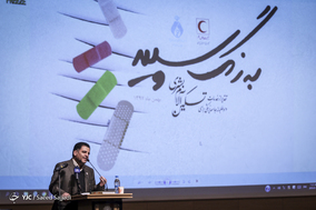 سخنرانی علی‌اصغر پیوندی، رئیس جمعیت هلال‌احمر در مراسم تقدیر از خدمات داوطلبانه جامعه پزشکی