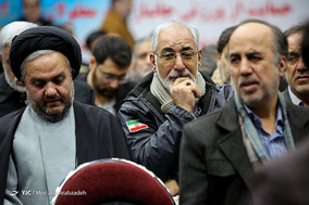 مراسم تشییع مرحوم محمد مهر آئین