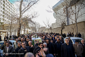 مراسم تشییع مرحوم محمد مهر آئین