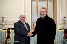دیدار وزیر امور خارجه سوریه با علی لاریجانی