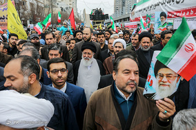 حضور آیت الله علم الهدی نمایندها ولی فقیه در خراسان رضوی در جشن ۲۲ بهمن چهل سالگی شهر مشهد مقدس