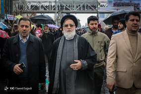 حضور حجت الاسلام شهیدی محلاتی رئیس بنیاد شهید و ایثارگران در جشن ۲۲ بهمن چهل سالگی