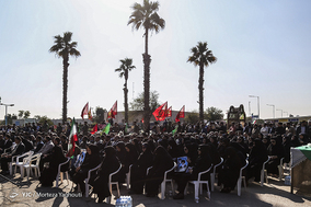 تشییع پیکر شهید گمنام دفاع مقدس در اهواز‎