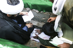 تشییع پیکر شهید گمنام دفاع مقدس در اهواز‎