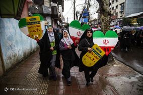 جشن ۲۲ بهمن چهل سالگی در شهر رشت