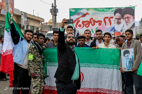 جشن ۲۲ بهمن چهل سالگی در شهر رودان