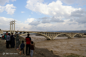 طغیان رودخانه آبنما در رودان