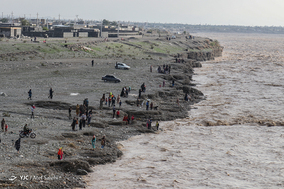 طغیان رودخانه آبنما در رودان