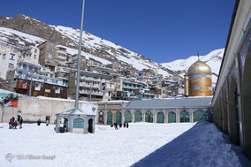 منظره برفی امامزاده داوود (ع)