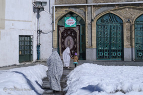 منظره برفی امامزاده داوود (ع)
