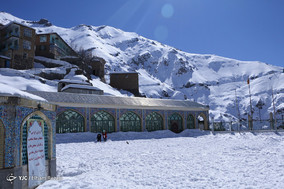 منظره برفی امامزاده داوود (ع)