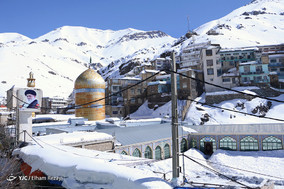 منظره برفی امامزاده داوود (ع)
