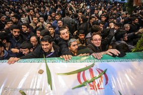 مراسم وداع با شهدای تروریستی اصفهان