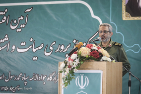 سخنرانی سردار غلامحسین غیب‌پرور، رئیس سازمان بسیج مستضعفین در مراسم افتتاح مرکز بازپروری، صیانت و اشتغالزایی شهید زیادیان