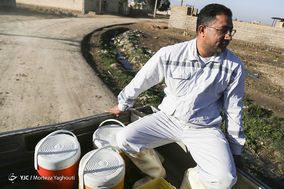 واکسیناسیون تب برفکی در روستای سید حسن شهر الهایی