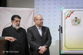 محمدباقر قالیباف، عضو مجمع تشخیص مصلحت نظام و پدر جهادگر شهید امیرمحمد اژدری در سومین گردهمایی فعالان حرکت‌های جهادی