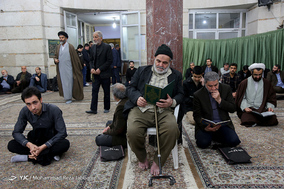 مراسم وداع با پیکر آیت الله مومن / قم