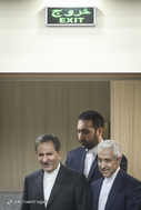 حضور اسحاق جهانگیری، معاون اول رئیس جمهور و منصور غلامی، وزیر علوم در جشن صدمین سال تأسیس دانشگاه خوارزمی