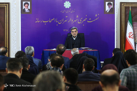 نخستین نشست خبری پیروز حناچی شهردار تهران
