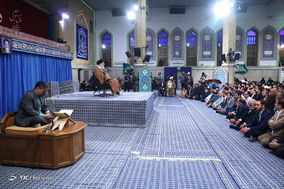 دیدار جمعی از مداحان اهل بیت(ع) با رهبر معظم انقلاب