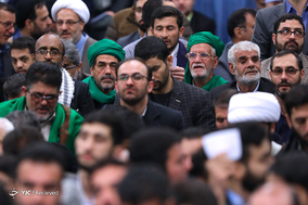 دیدار جمعی از مداحان اهل بیت(ع) با رهبر معظم انقلاب